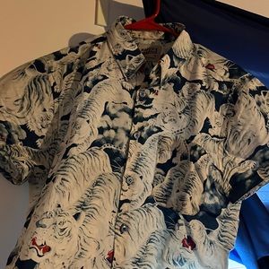 Naked and famous short sleeve 100 tigers